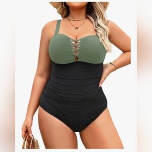 Women Plus Size One Piece Swimsuit #886
